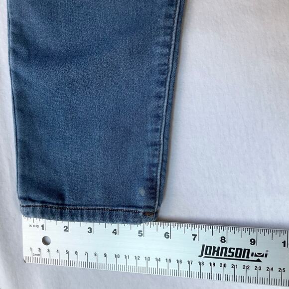 Rewash Women Waxed Denim Straight Leg Jeans 9/29, Blue, Soft Feel Like Knit - Picture 5 of 13